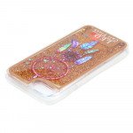 Wholesale iPhone 7 Plus LED Flash Design Liquid Star Dust Case (Dream Catcher Gold)